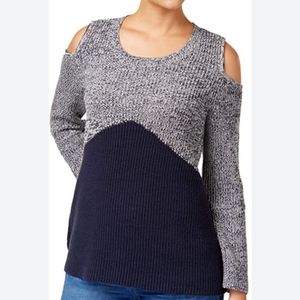 Style & Co Cold Shoulder Sweater